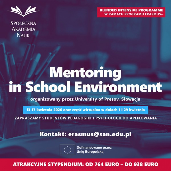 Rekrutacja do Mieszanego Programu Intensywnego (BIP) Erasmus+ „Mentoring in School Environment”